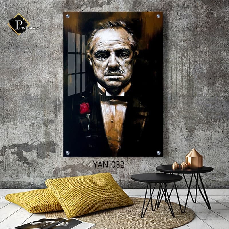 תמונת זכוכית לחדר שינה של the godfather