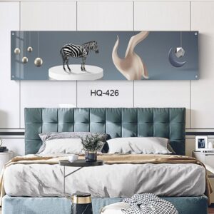 תמונת זכוכית לחדר שינה זברה על במה