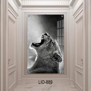 תמונת זכוכית לחדר שינה הלביאה