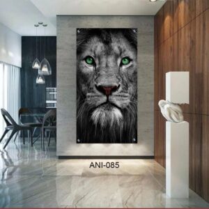 תמונת זכוכית לחדר שינה ראש אריה