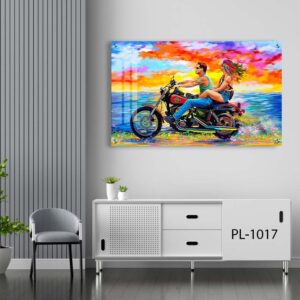 תמונה למשרד מזכוכית של רוכבים באופנוע