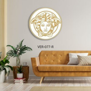 תמונה לסלון של ורסאצה מוזהב עגולה